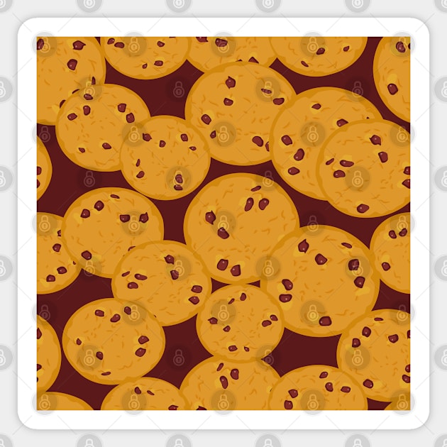 Chocolate chip cookie Sticker by EkaterinaP